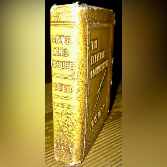 Vintage 1920s ELEVENTH COMMANDMENT: INSURE Save and Insure Book Coin Bank - Picture 7 of 9